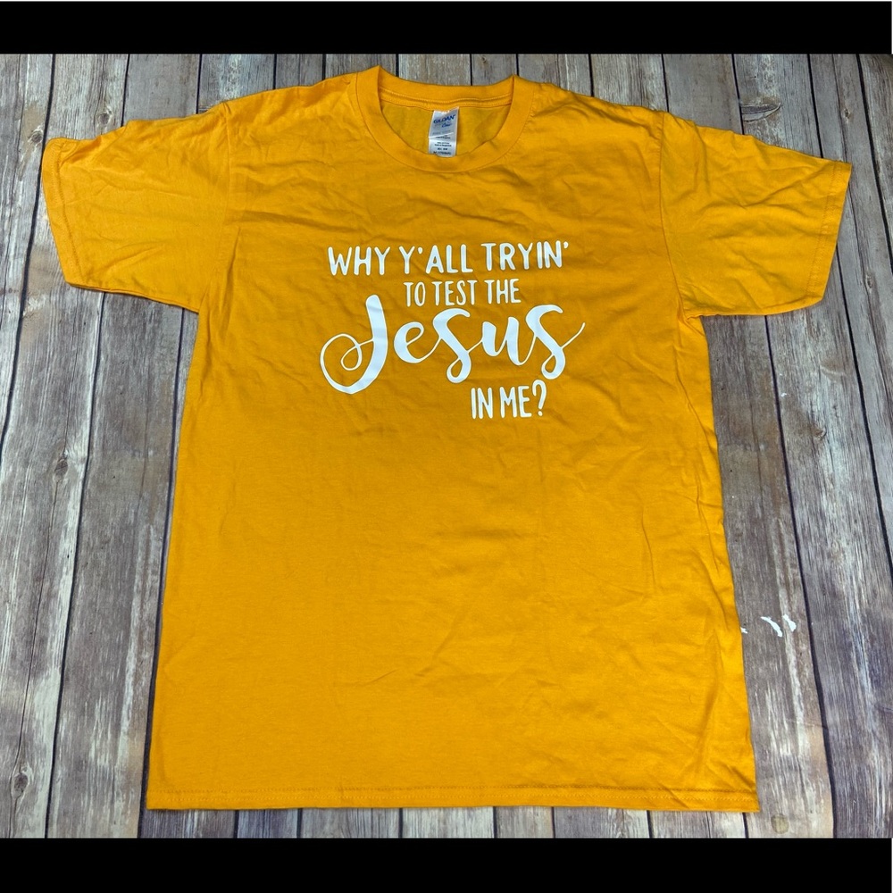 Jesus Shirt Unisex Size M EUC Gildan Tag